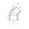 Кут Koer K0264.PRO 25 PPR 45 ВН (KP2908)