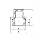 Заглушка Koer K0277.PRO - 1/2 PPR НР (KP2921)