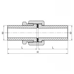 Разборное резьбовое соединение Koer K0279.PRO - 20 PPR (KP2923)