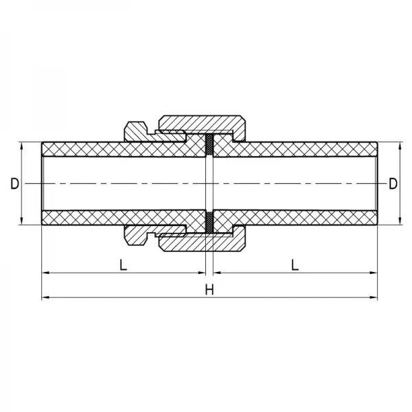 Разборное резьбовое соединение Koer K0279.PRO - 20 PPR (KP2923)