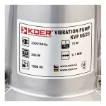 Вібраційний насос одноклапанний верхній забір Koer KVP 60/20 H=70M, Q=1,2кбМ, P=250, 20м каб.,обм-мідь (KP3144)
