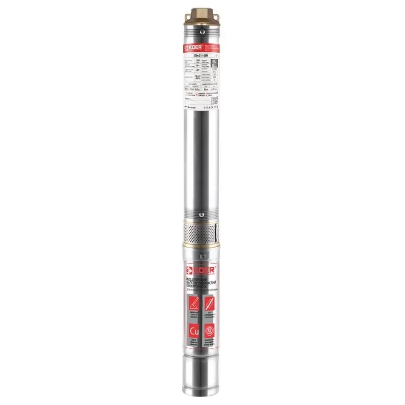 Скважинный насос центробежный Koer 2.5SDM 1.5/40+20M 1" (KP3164)