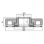 Фланцевий комплект  KOER K0289.PRO - 75 PPR (фланець + бурт) (KP3249)