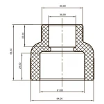 Муфта редукционная ВВ Koer K0039.PRO - 63x40 PPR (KP3436)