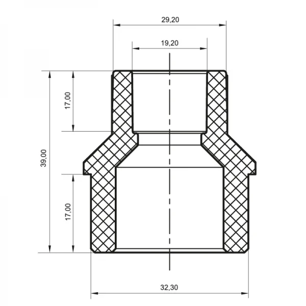 Муфта редукційна ЗB Koer K0057.PRO - 32x20 PPR (KP3438)
