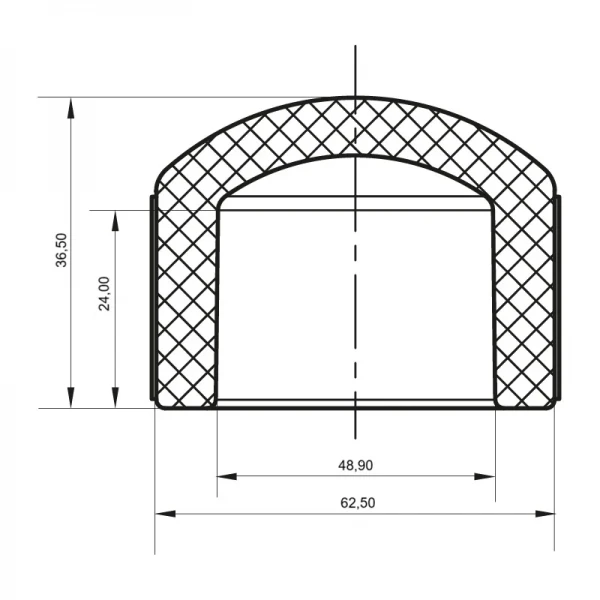 Заглушка для труби 50 PPR Koer K0063.PRO (KP3440)