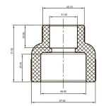 Муфта редукційна ВВ Koer K0037.PRO - 50x32 PPR (KP3477)