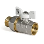 Кран с американкой 1" (Koer KR.227.W) белый (KR0098)