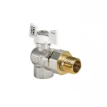 Кран с американкой 1/2" (Koer KR.228.W) угловой белый (KR0099)