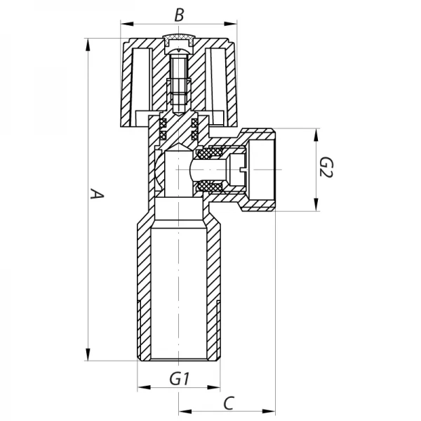 Кран шаровый Koer 1/2x1/2 (KR.511) (KR0101)