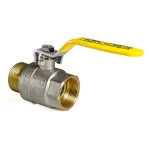 Кран шаровой KOER KR.215.G - 1 1/2" FM ГШВ YELLOW, ручка "рычаг" желтая (KR0126)