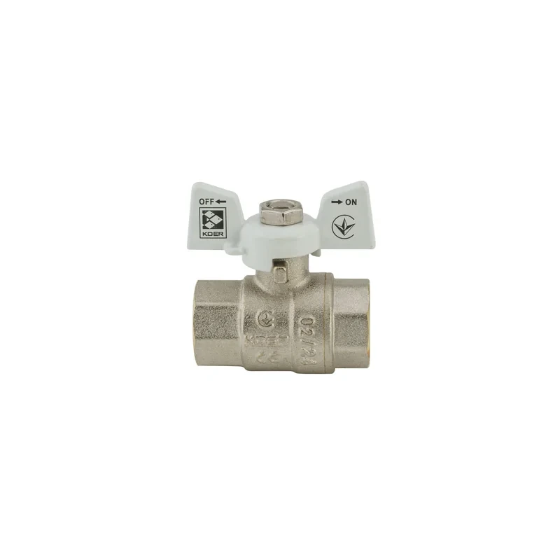 Кран кульовий KOER 1/2" ГГМ (KR.217.W) білий (KR0177)
