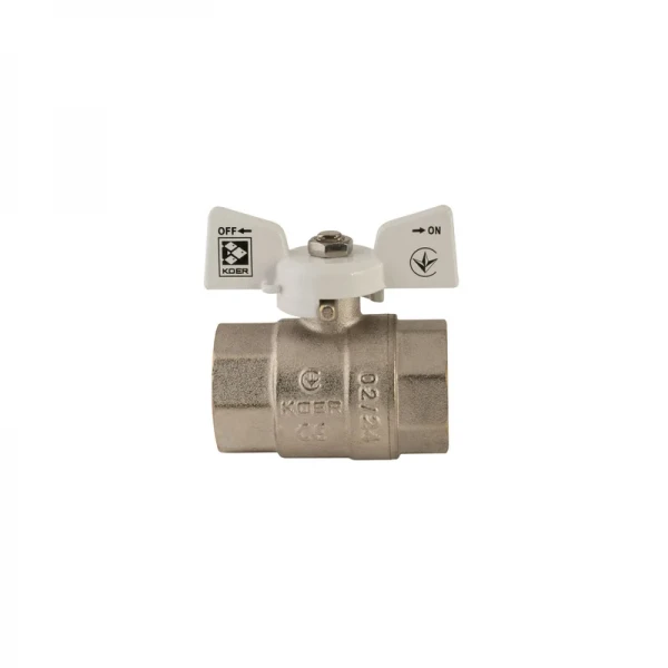 Кран шаровый Koer 1" ГГБ (KR.217.W) белый (KR0180)