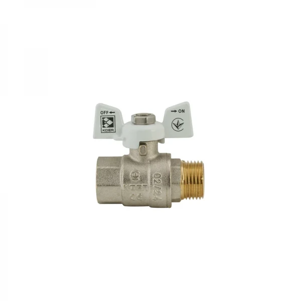 Кран шаровый Koer 1/2" ГШБ (KR.218.W) белый (KR0182)