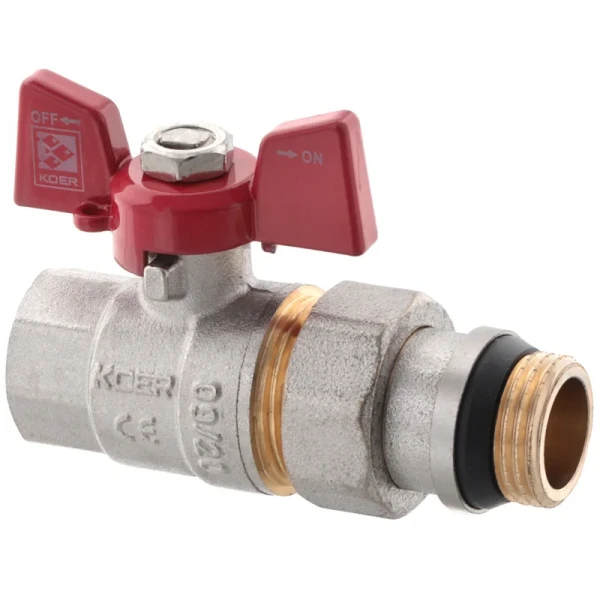 Кран с американкой 1/2" "антипротечка" (Koer KR.227-Gi) (KR0189)