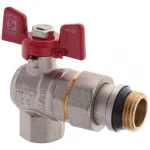 Кран с американкой 1/2" "антипротечка" (Koer KR.228-Gi) угловой (KR0196)