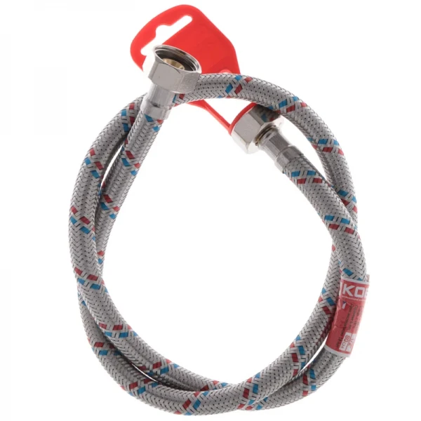 Гибкий шланг для подключения воды гайка 1/2'' - гайка 1/2'' (80 см) Koer (KR0256)