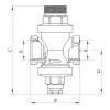 Редуктор тиску Koer KR.1252 1/2 "(KR2663)