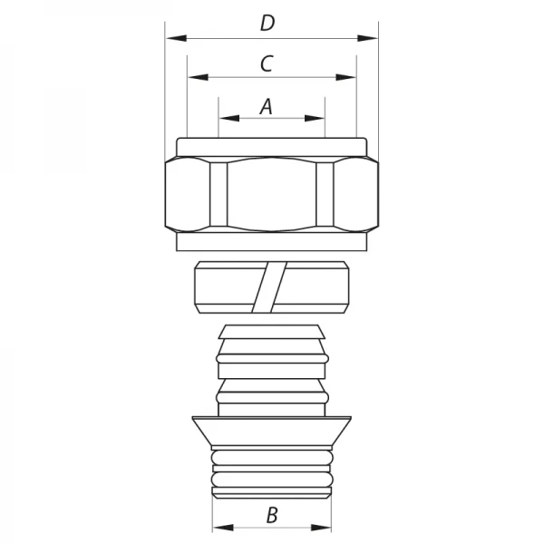 Евроконус 3/4”x16 Koer KR.1151 (KR2688)