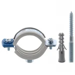 Хомут трубный оцинкованный Koer KCB.10.G 1-1/4" (38-43) серый (KR2787)