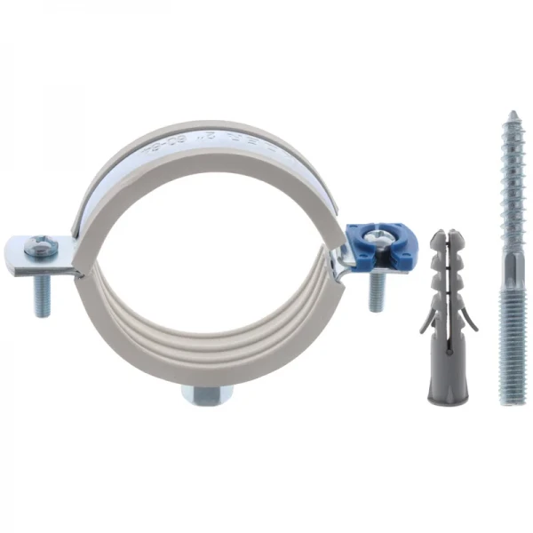 Хомут трубный оцинкованный Koer KCB.10.G 2" (60-64) серый (KR2789)