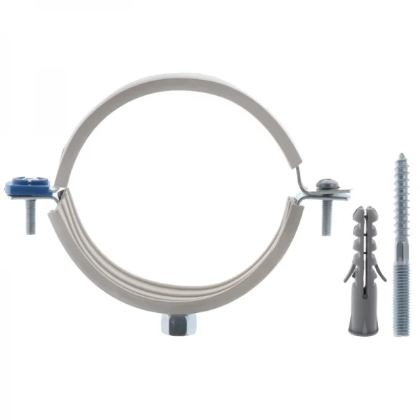 Хомут трубный оцинкованный Koer KCB.10.G 3" (87-92) серый (KR2791)