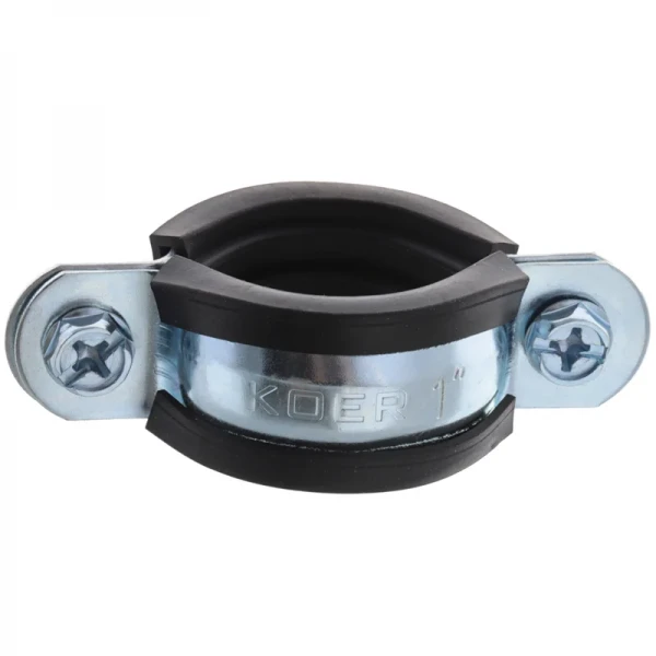 Хомут трубный оцинкованный Koer KCB.20 1" (32-36) черный (KR2797)