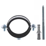 Хомут трубный оцинкованный Koer KCB.20 2" (60-64) черный (KR2800)