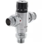 Клапан смесительный термостатический трехходовой 1'' (с накидн. гайками) Koer KR.1258 (KR2817)