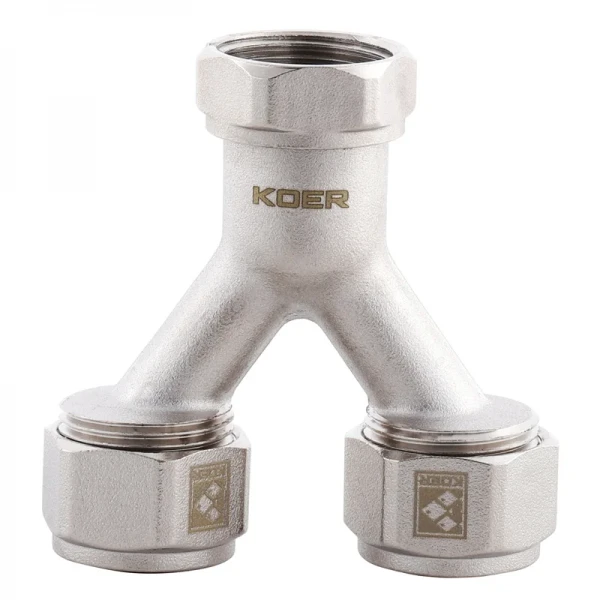 Разделит. узел (с ЕВРОКОНУСАМИ) для подкл. 2-х контуров отопления Koer KR.1150 - 3/4”x16 (KR2895)