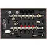 Коллектор со встроенным смесит. узлом Koer KR.S1013-4 1"х4 SUS304 и евроконусами 3/4-16 (KR2947)