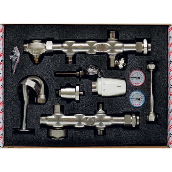 Смесительный узел Koer KR.S1021 (с байпасом) 1" НР SUS304 (KR2955)