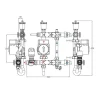Змішувальний вузол Koer KR.S1021 (з байпасом) 1 "НР SUS304 (KR2955)