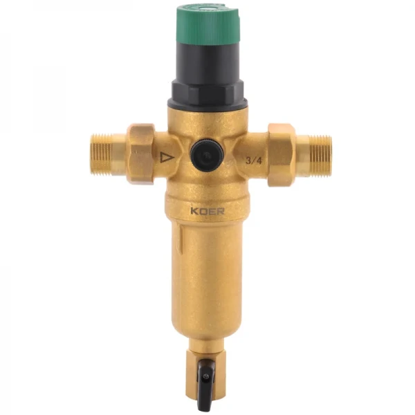 Фильтр самоочистн.с редуктором давления и манометром Koer KR.1249 3/4"НР (KR2962)