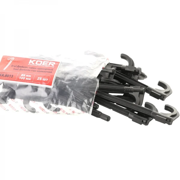 Дюбель-крюк одинарный Koer KR.8013 (KR2967)