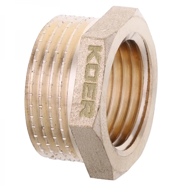 Футорка 1/2"х3/4" Koer KF.F0608.WN без никеля (KR2985)