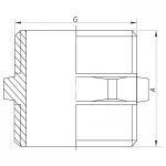Ниппель Koer WM.N10.WN - 1'' без никеля (KR2993)