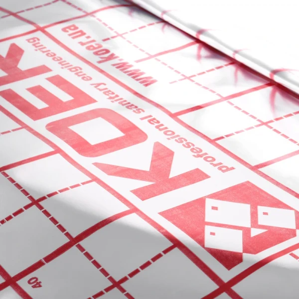 Пленка теплоотражающая металлизированная с разметкой 105 мкр Koer KR.8018 (KR3018)