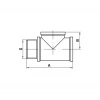 Трійник Koer KF.T06FMF.WN 1/2'' ВЗВ (без нікелю) (KR3029)