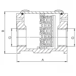 Фільтр газовий 3/4" Koer KG.F01.A (KR3104)