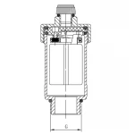 Воздухоотводчик автоматический прямой 1/2" Koer KR.1245 (KR3117)