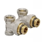 Комплект для нижнего подкл. радиатора Koer SET-21 - 1/2"x3/4" (угловой) с термоголовкой НН (KR3173)