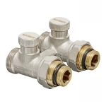 Комплект для нижнего подкл. радиатора Koer SET-22 - 1/2"x3/4" (прямой) с термоголовкой НН (KR3174)