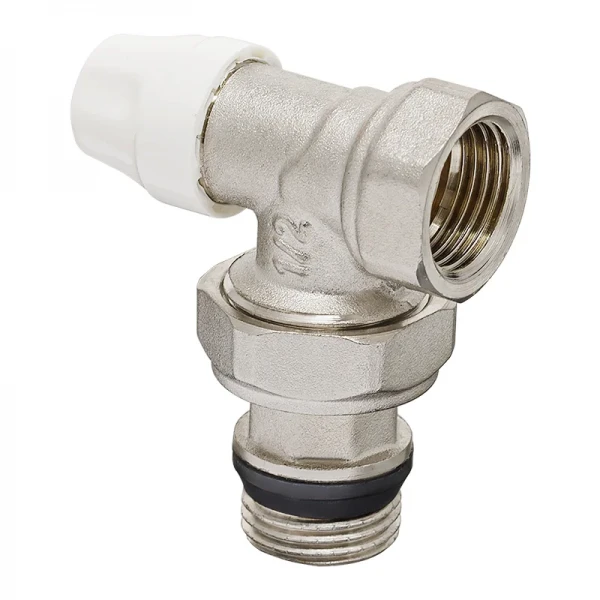 Комплект для подключения радиатора Koer SET-11 - 1/2"x1/2" (угловой) с термоголовкой ВН (KR3175)