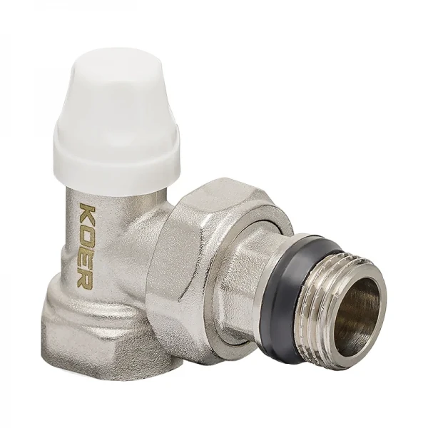 Комплект для подключения радиатора Koer SET-13 - 1/2"x1/2" (осевой) с термоголовкой ВН (KR3176)