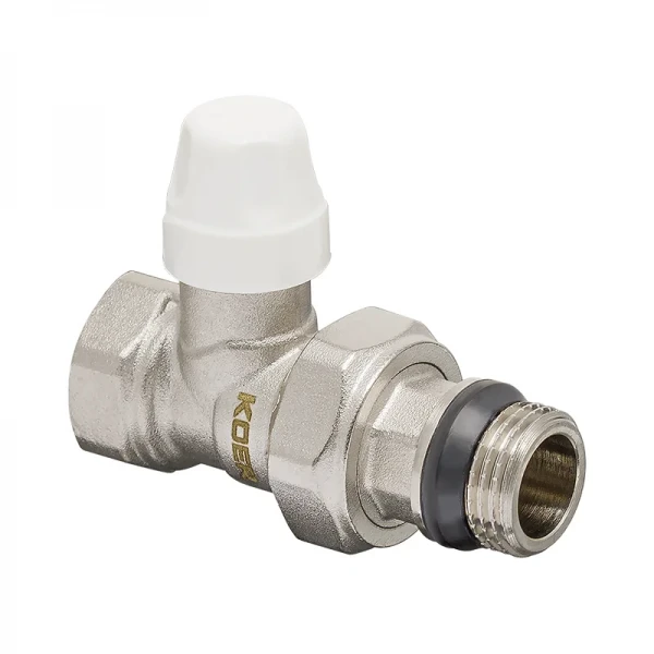 Комплект для подключения радиатора Koer SET-12 - 1/2"x1/2" (прямой) с термоголовкой ВН (KR3177)