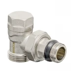 Комплект для подключения радиатора Koer SET-14 - 1/2"x3/4" (угловой) с термоголовкой НН (KR3178)