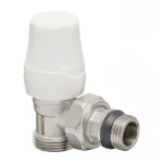 Комплект для подключения радиатора Koer SET-14 - 1/2"x3/4" (угловой) с термоголовкой НН (KR3178)