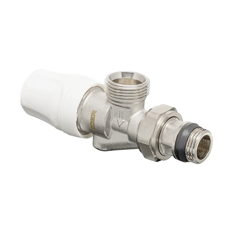 Комплект для подключения радиатора Koer SET-16 - 1/2"x3/4" (осевой) с термоголовкой НН (KR3179)