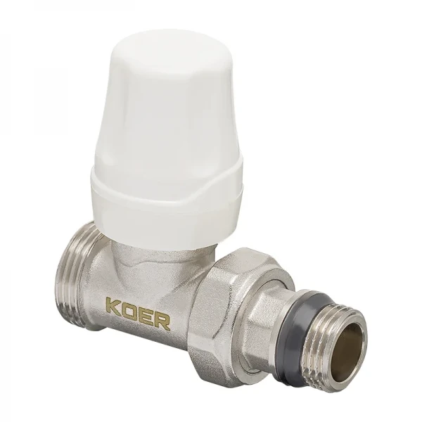 Комплект для подключения радиатора Koer SET-15 - 1/2"x3/4" (прямой) с термоголовкой НН (KR3180)